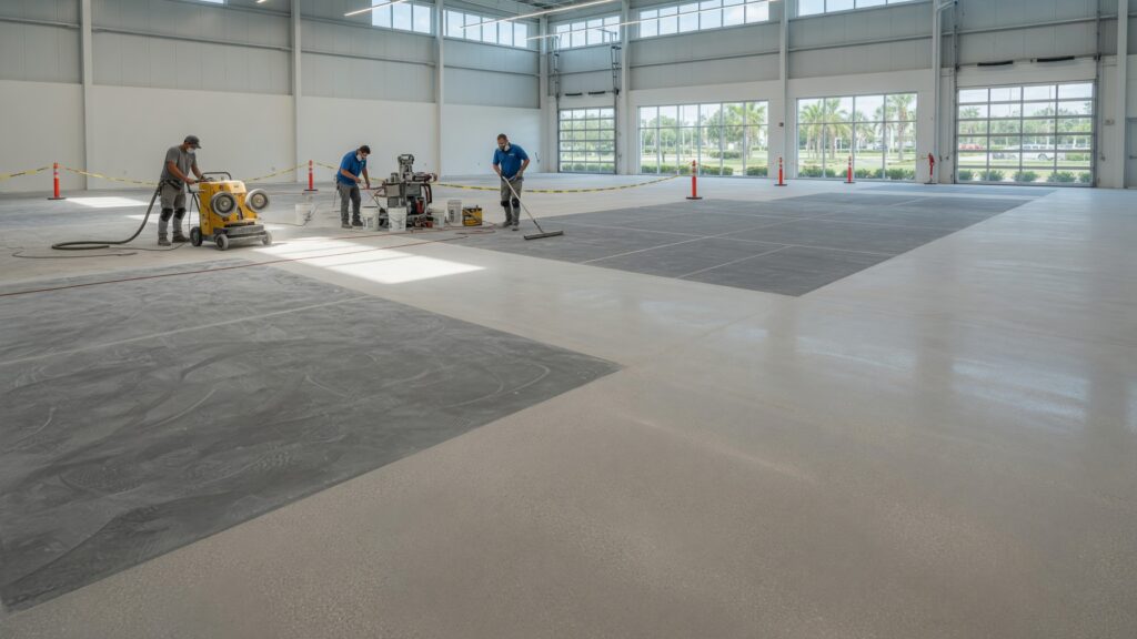 Commercial Concrete Floor Coatings in Orlando