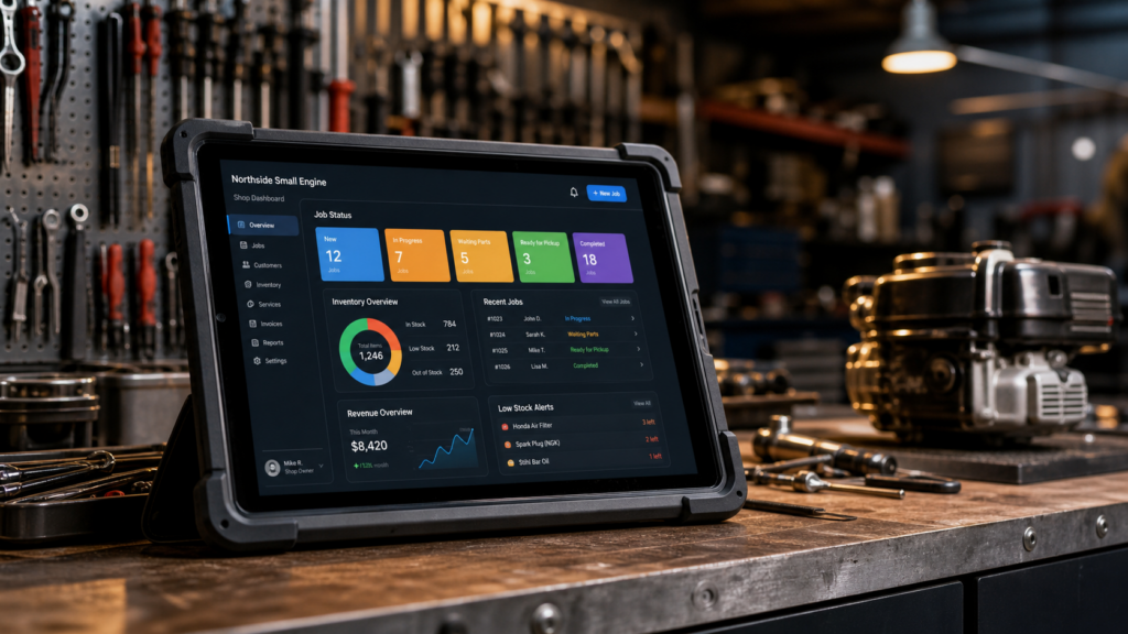 Small Engine Repair Shop Software