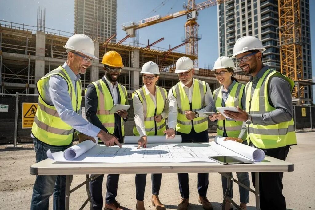 almost 1,000 construction workers