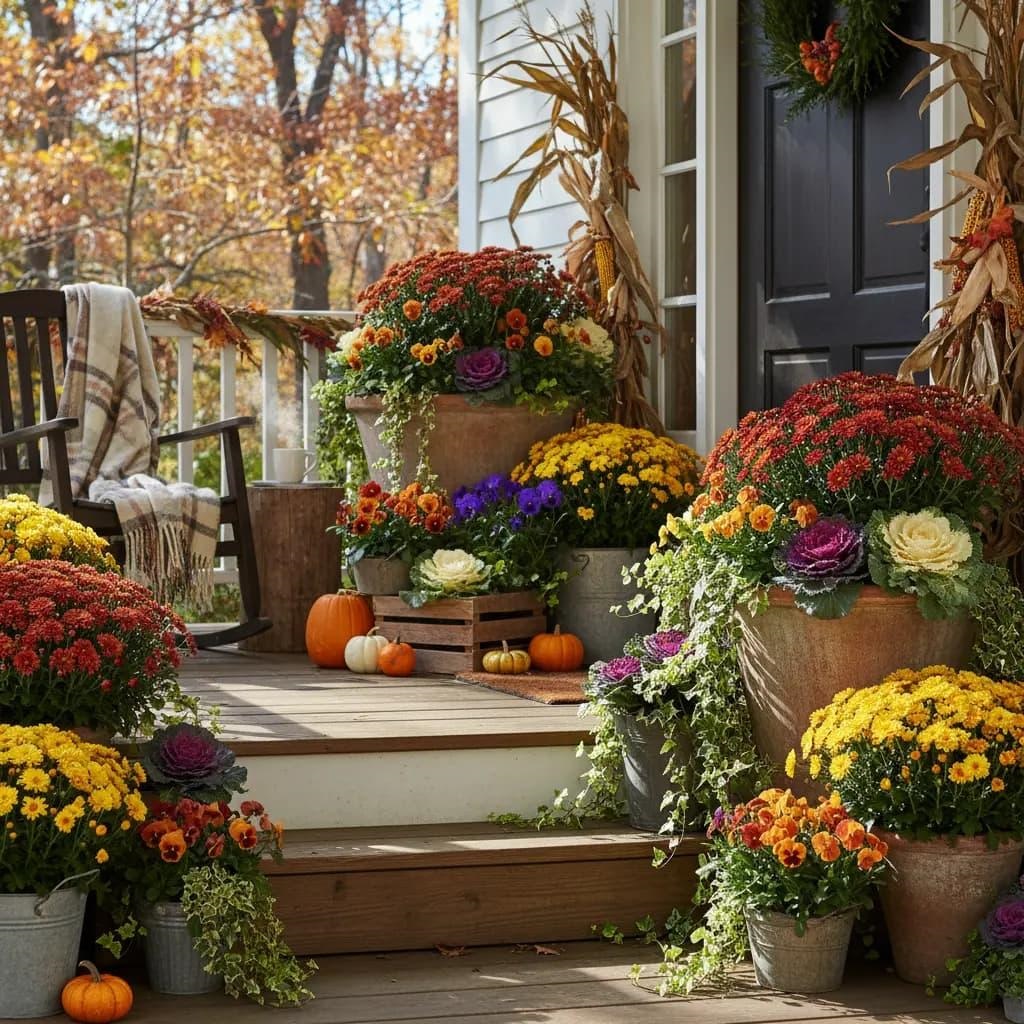flowers and shrubs