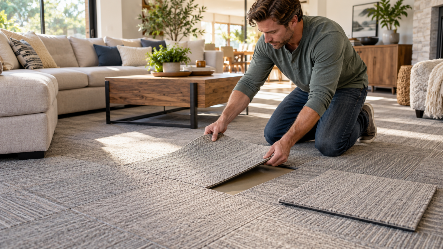 removable carpet tiles