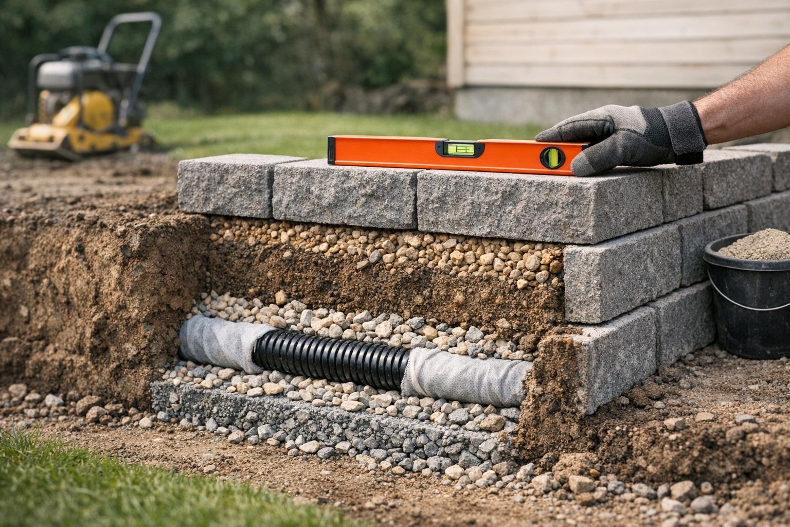 retaining wall pavers
