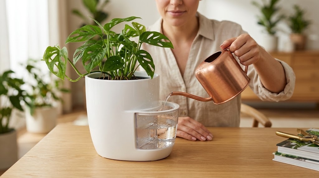 self-watering pots and planters