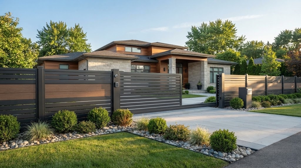 strong metal privacy fence