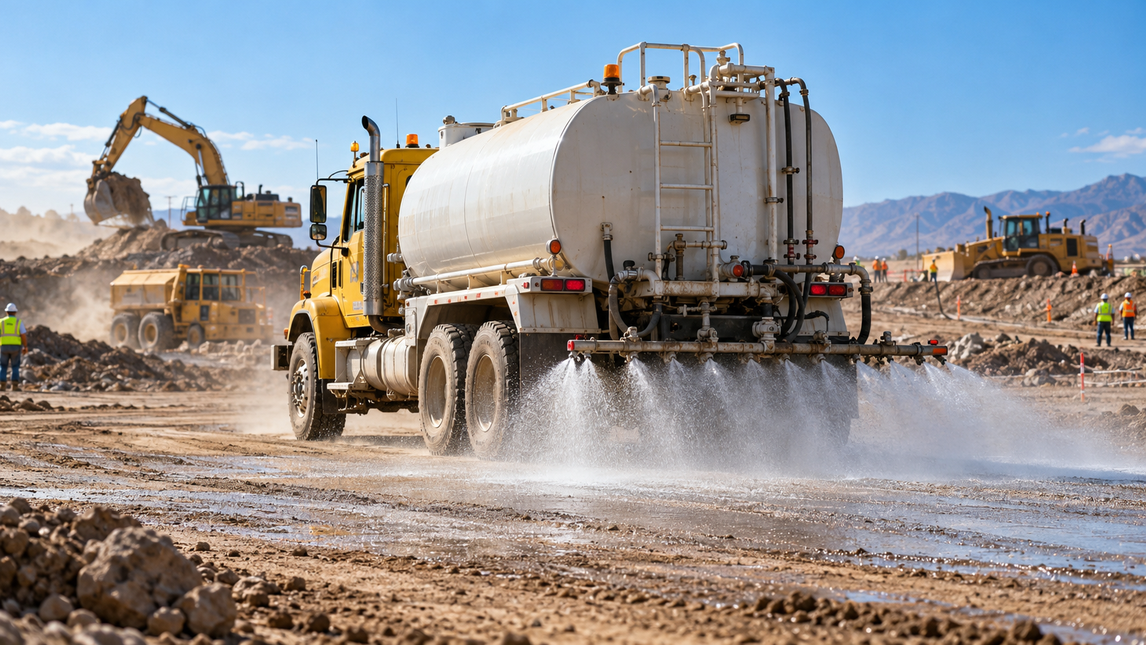 Watertrucks: Best Uses, Types, Tank Sizes & Rental Guide for Construction