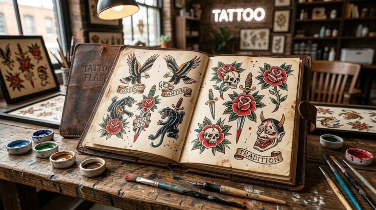 What Is a Tattoo Flash Book? History, Design & Collecting