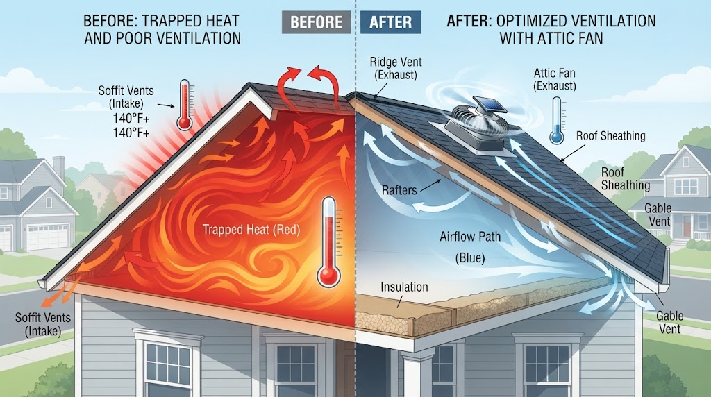 purpose of attic fan
