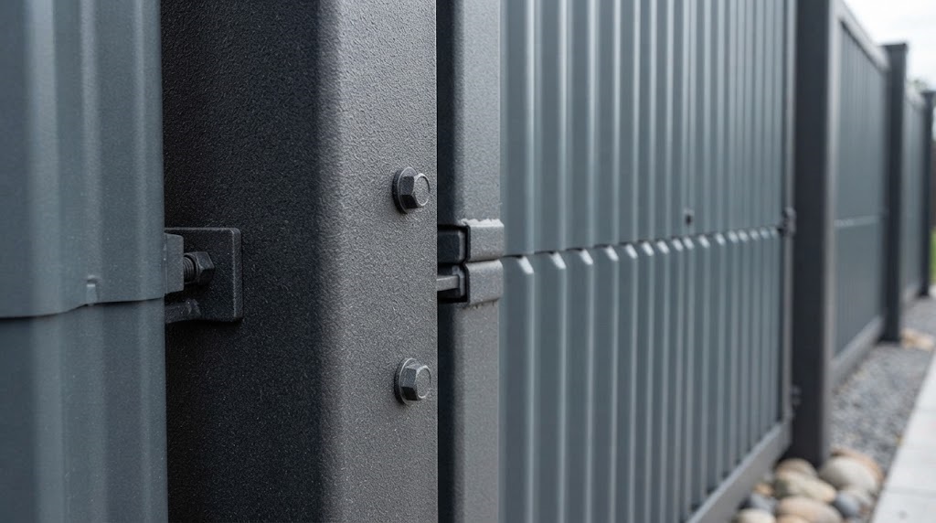 strong metal privacy fence