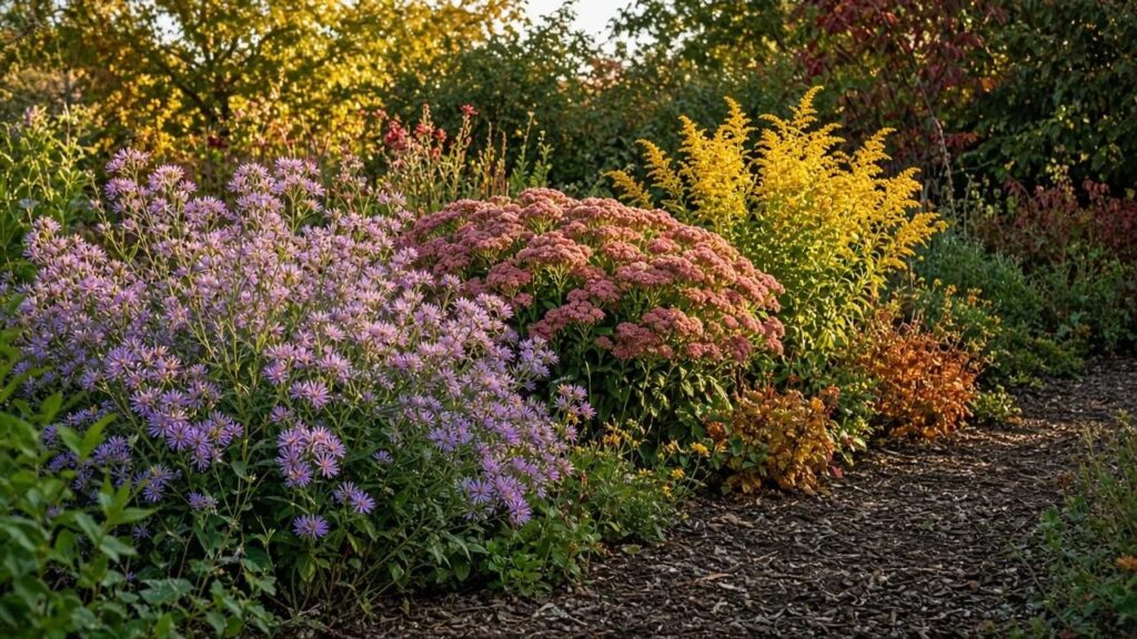 flowers and shrubs
