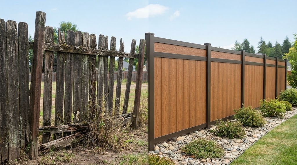 strong metal privacy fence