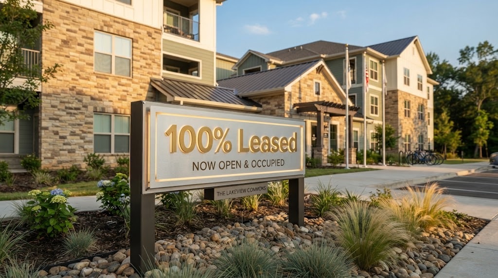 leased up all 200 units in less than ten months
